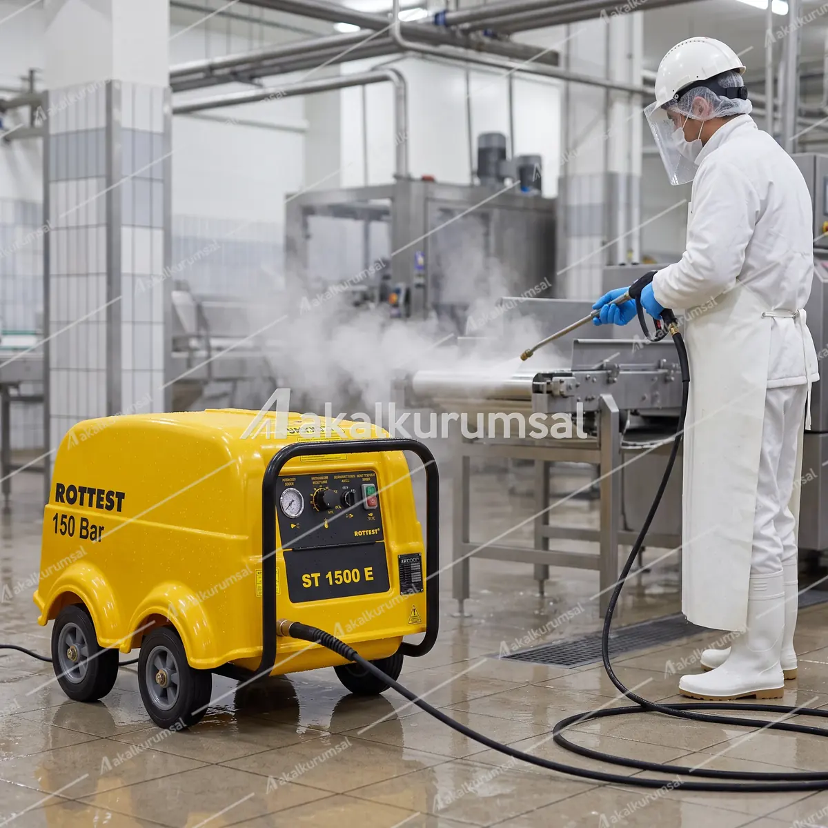 Rottest ST 1500 E ile basınçlı yıkama uygulaması