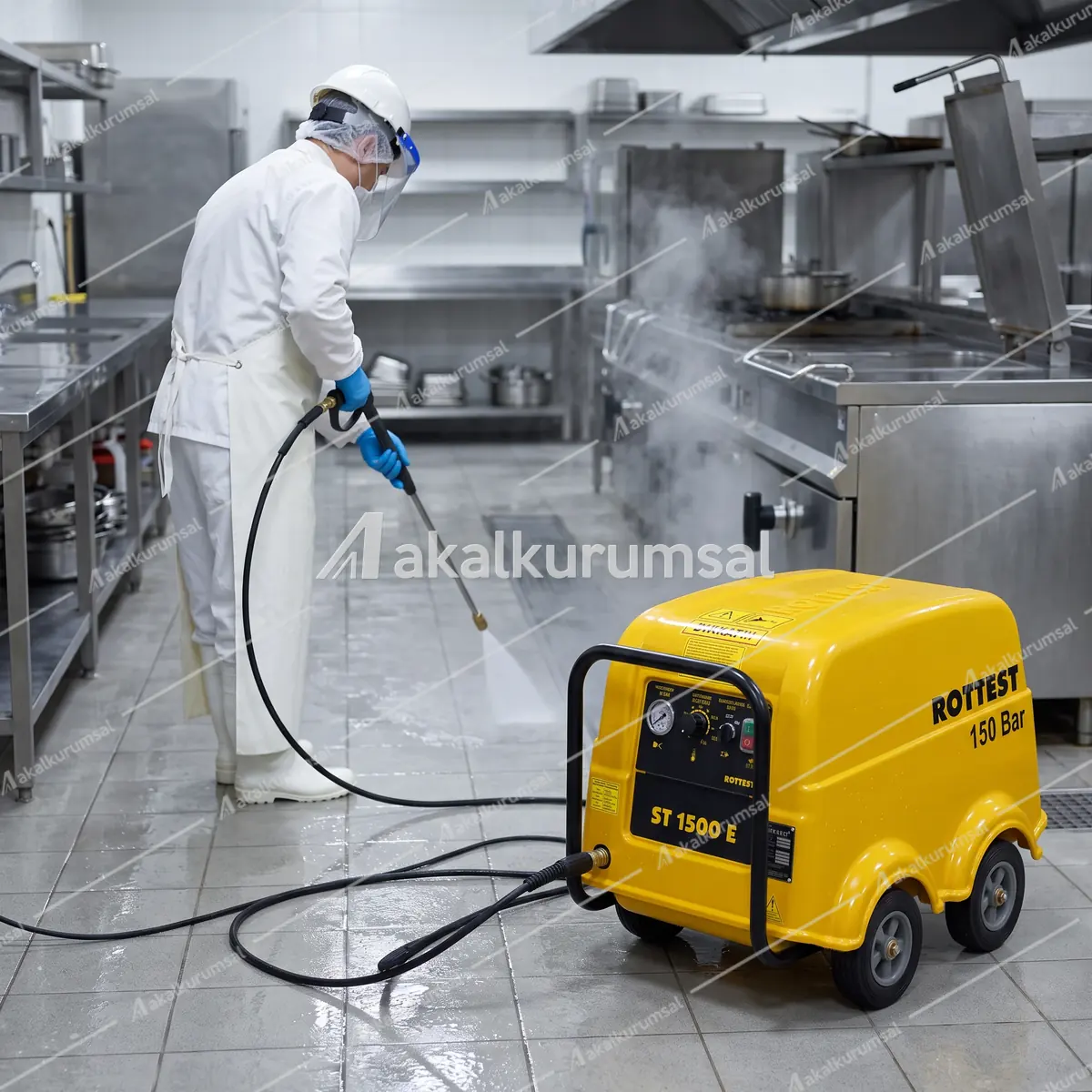 Rottest ST 1500 E ile basınçlı yıkama uygulaması