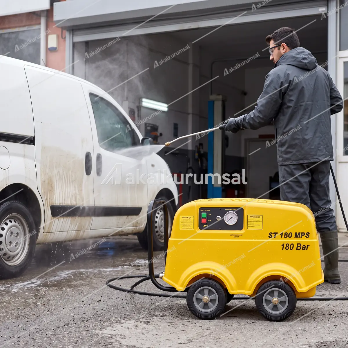 Rottest ST 180 MPS ile basınçlı yıkama uygulaması