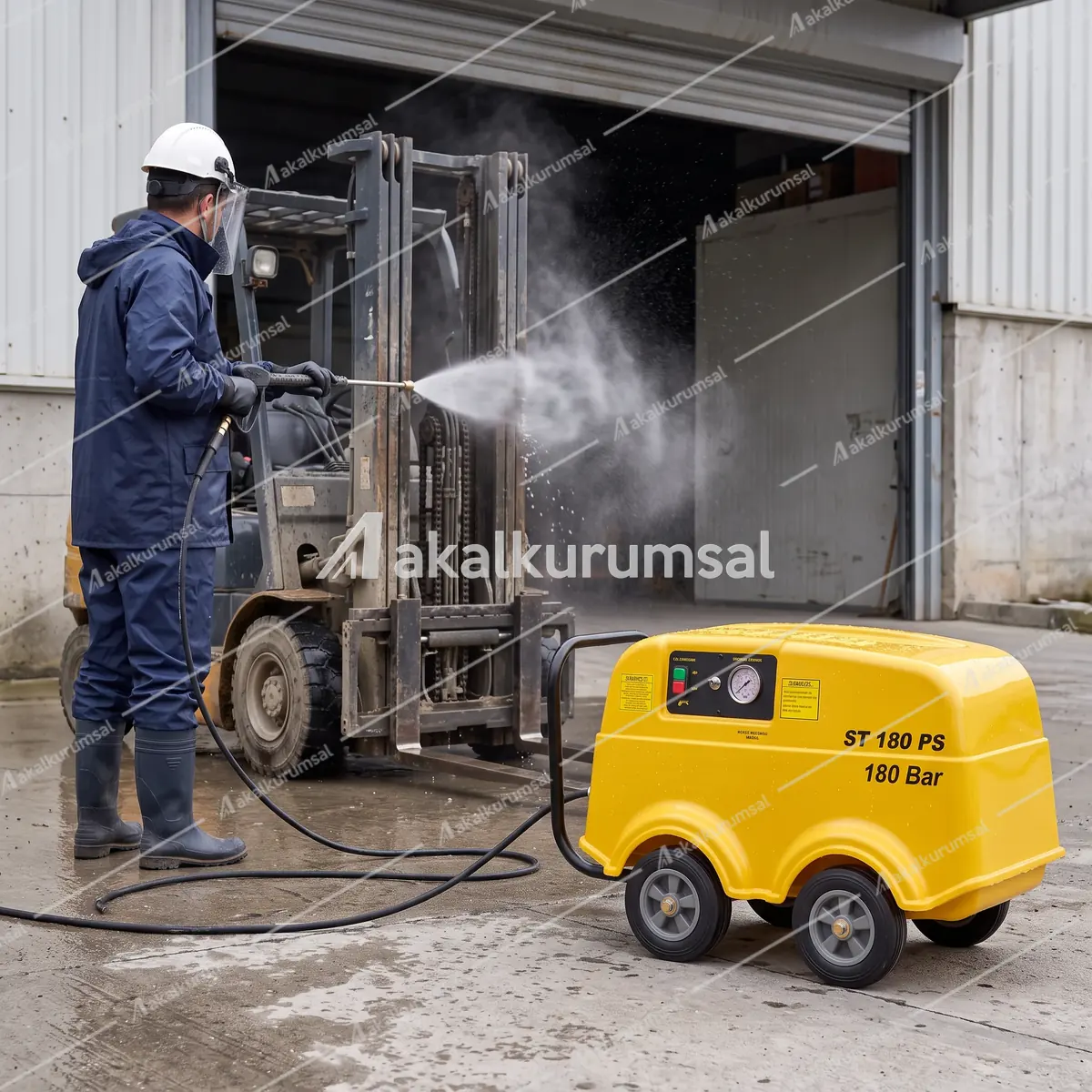 Rottest ST 180 PS ile basınçlı yıkama uygulaması