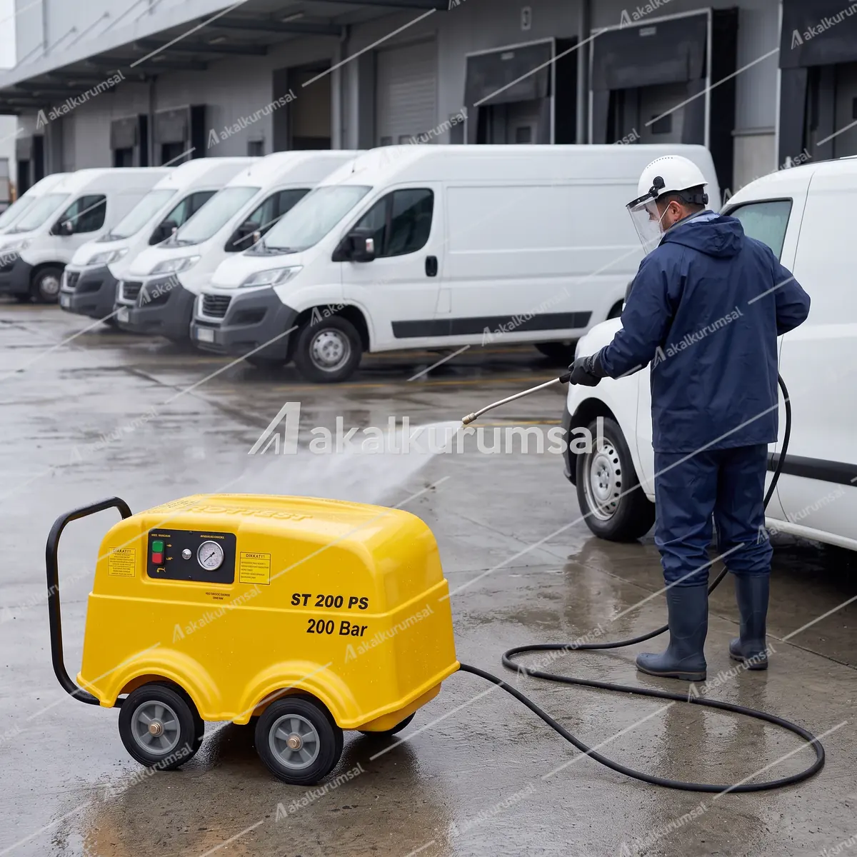 Rottest ST 200 PS ile basınçlı yıkama uygulaması