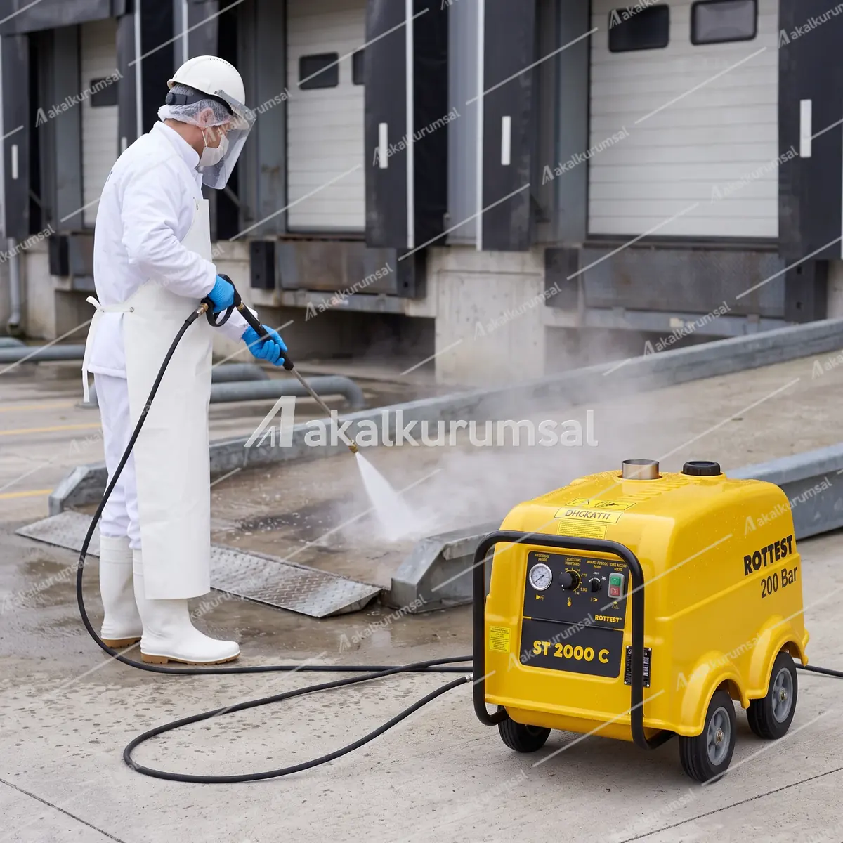 Rottest ST 2000 C ile basınçlı yıkama uygulaması