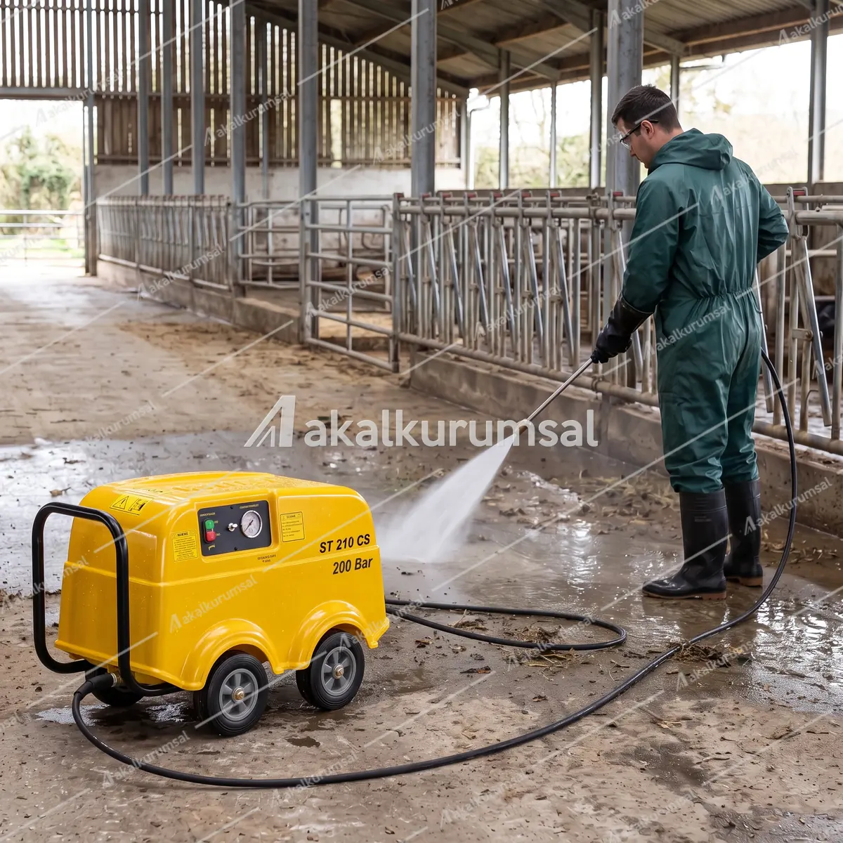 Rottest ST 210 CS ile basınçlı yıkama uygulaması