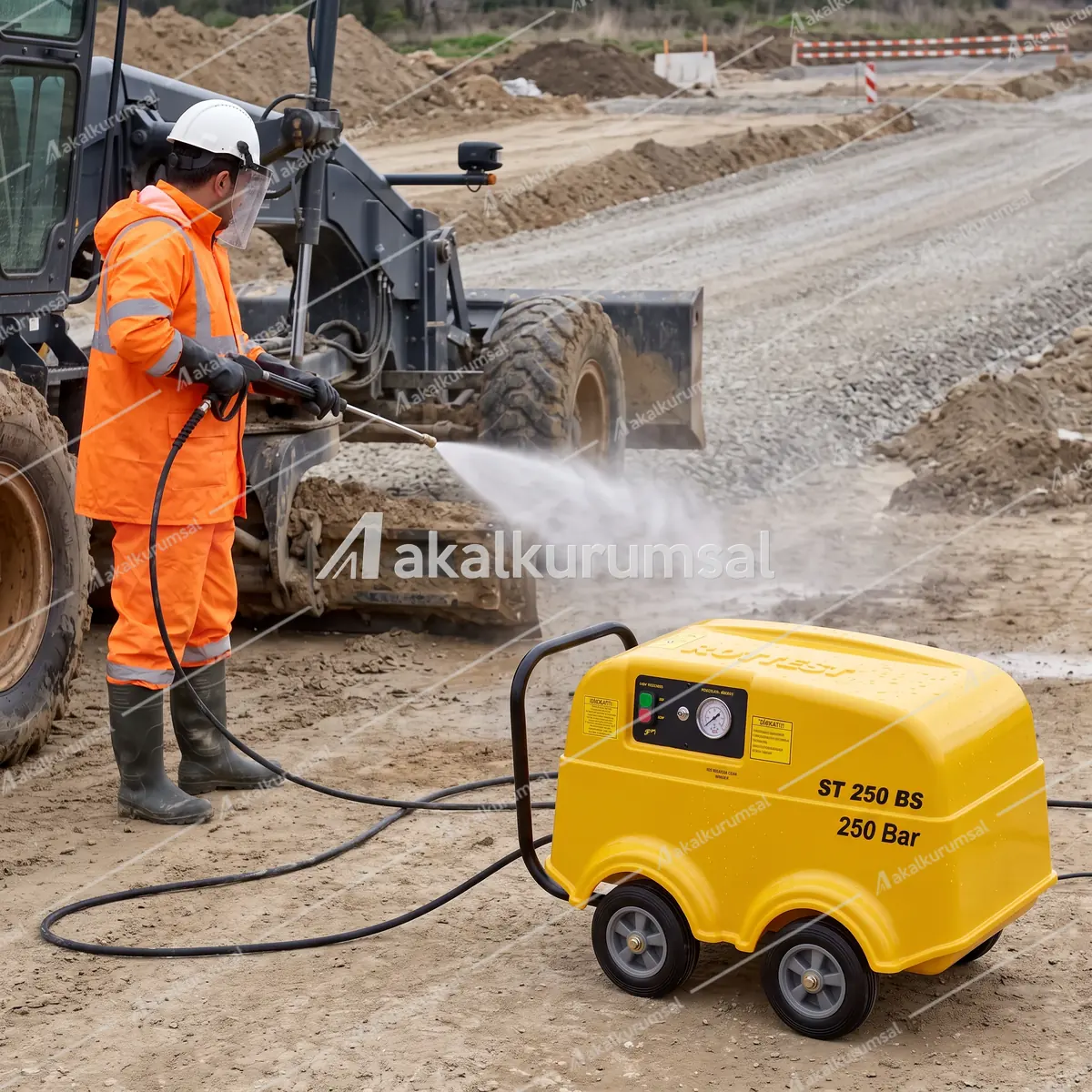 Rottest ST 250 BS ile basınçlı yıkama uygulaması