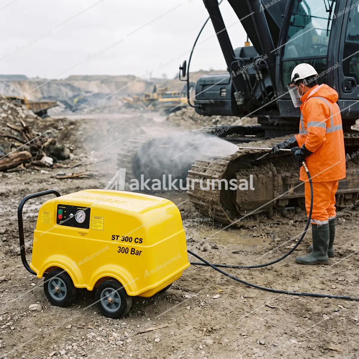 Rottest ST 300 CS ile basınçlı yıkama uygulaması