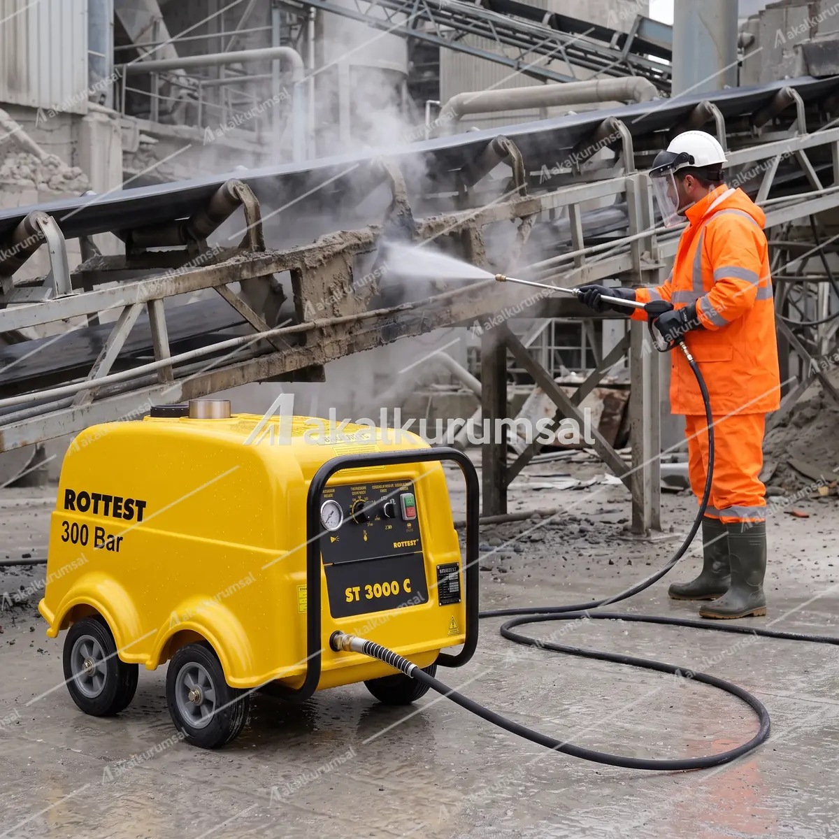 Rottest ST 3000 C ile basınçlı yıkama uygulaması