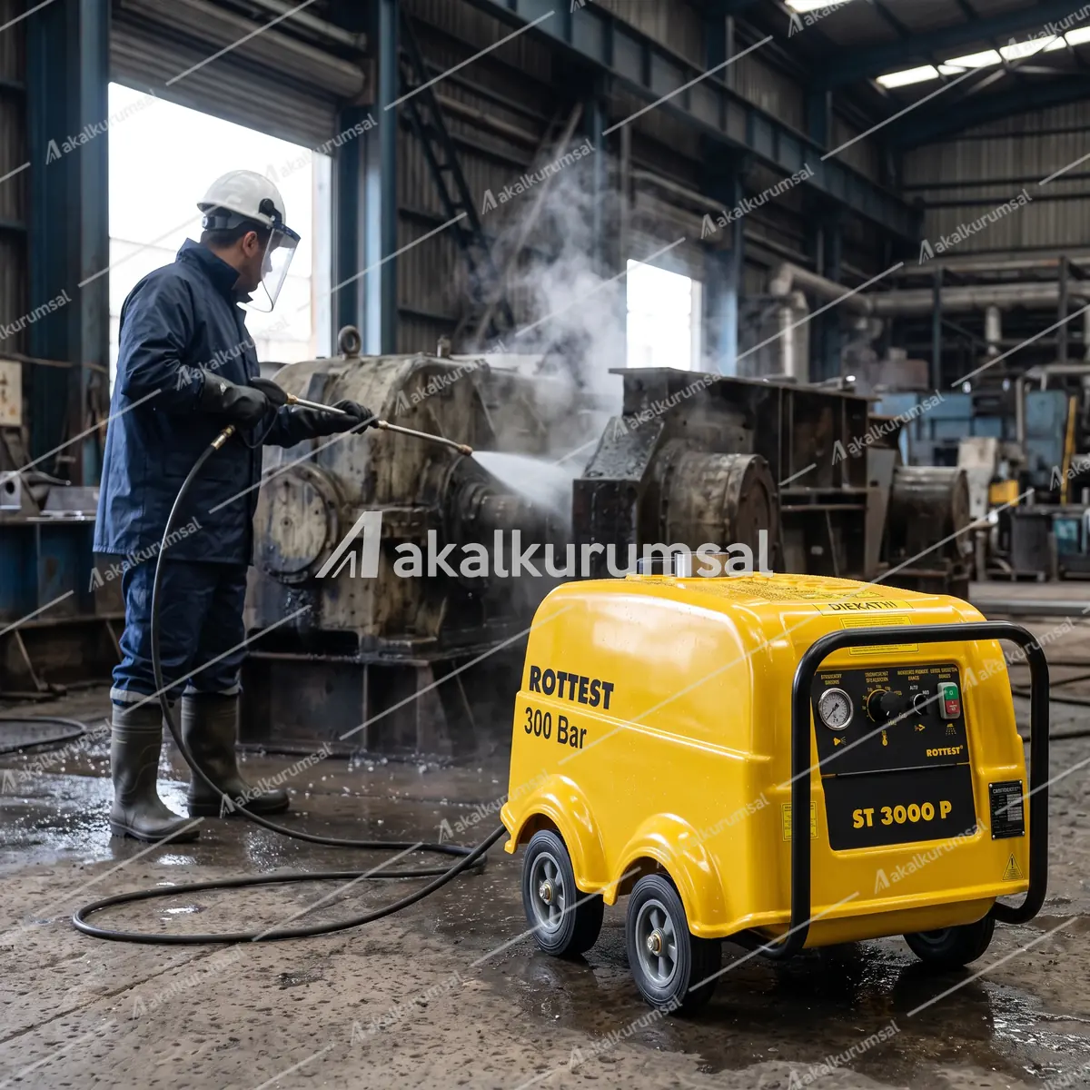 Rottest ST 3000 P ile basınçlı yıkama uygulaması